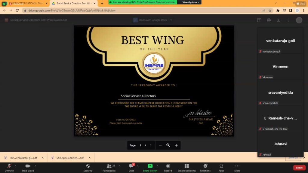 Best Wing of the Year